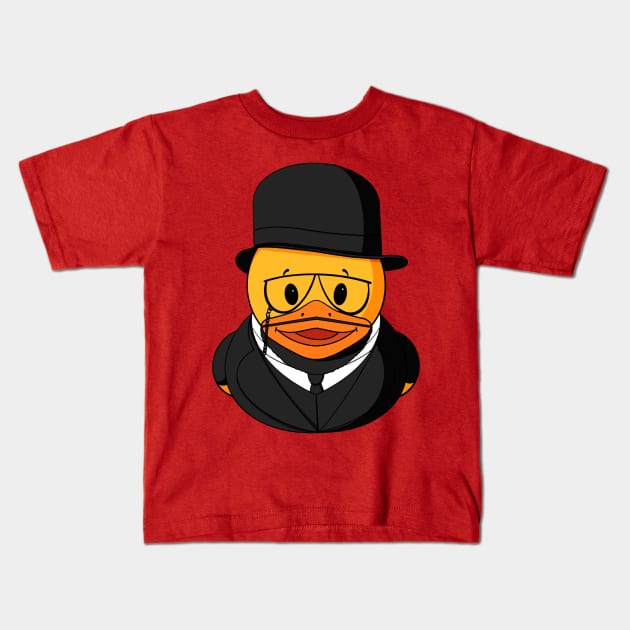 Toulouse-Lautrec Rubber Duck Kids T-Shirt by Alisha Ober Designs